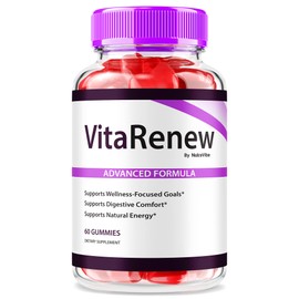 VitaRenew Gummies - Powerful Hydrating Formula for Age-Related Damage, Vita Renew Skin Care Gumies, Youthful and Healthy Skin Care, Great Tasting, Easy to Chew Gummy (60 Gummies)