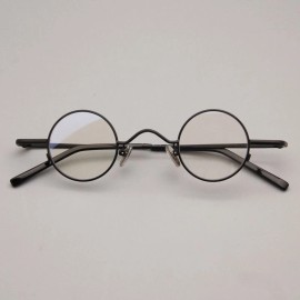 Coyee Small Round Eyeglass Frames Men Women Full 35mm Black  Glasses Retro Eyewear US