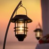 Solar Lantern Outdoor Lights, Hanging Waterproof Lantern Lights with Wall