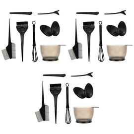 LALAFINA 24pcs Hair Dye Bowl Brush Hair Coloring Kit for Home Use Easy Application Styling
