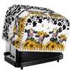 UNICEU Sunflower Farm Cow Animal 4 Slice Quilted Toaster Cover