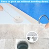 2Pcs Pool Skimmer Hook, Stainless Steel Skimmer Basket Handle Extended