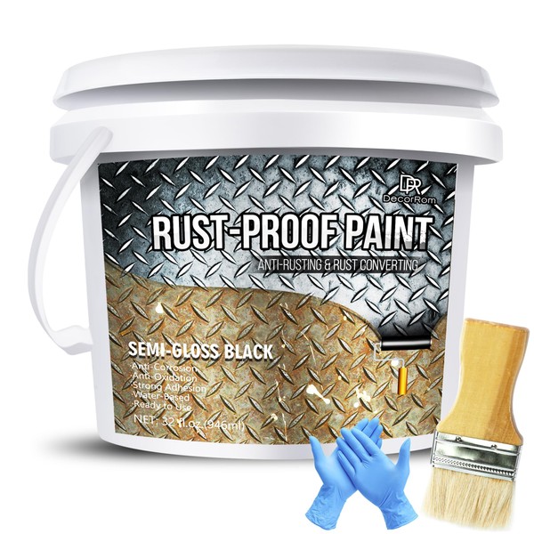 Rust Converter Paint - 32oz Water-Based Rust Reformer & Metal