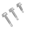 150PCS 304 Stainless Steel Self Tapping Screws Wafer Head Hex
