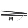 Camping Lantern Stand Aluminum Alloy Foldable Single Hook Lamp Pole