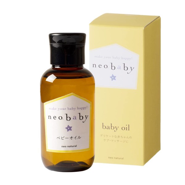 Neobaby Neobaby Baby Oil, Additive-Free, Organic, Moisturizing, Massage, Neo Natural, 3.4 fl oz (100 ml), 1 Bottle
