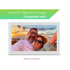 eeTao 5V 2A AC/DC Adapter Compatible with Pastigio R8 M10R8 Digital Picture Frame WiFi,10.1 Inch Digital Photo Frame,32GB Memory,1280 * 800 HD Touch Screen DC5V 5VDC 2000mA Power Supply Cord Cable