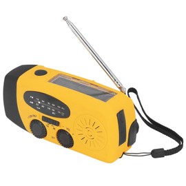 Solar Radio, IPX3 Waterproof, Hand Crank Solar Radio, Solar Radio, Radio Lantern, Multifunctional Portable USB Charging for Camping (Japanese Model)