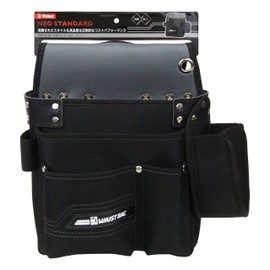 E-Value NEO STANDARD Nail Bag with Holder (W x H x D): 13.0 x 11.8 x 7.1 inches (330 x 300 x 180 mm), Black ENB-SH-BK