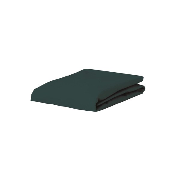 Essenza The Perfect Organic Jersey Fitted Sheet Pine Green, 90-100