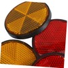 Mobestech 4pcs Car Reflectors Round Vehicle Reflectors for Improved Safety