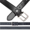 BEZLIT Herren Leder Gürtel Kunst-Leder 30603 Schwarz 125 cm