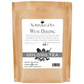 The Republic of Tea Oolong Full-Leaf Loose Tea (Wuyi Oolong Black, 1.75 oz Refill Bag)