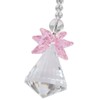 rockcloud Hanging Clear Crystal Point Prism Glass Jingle Bell Holiday