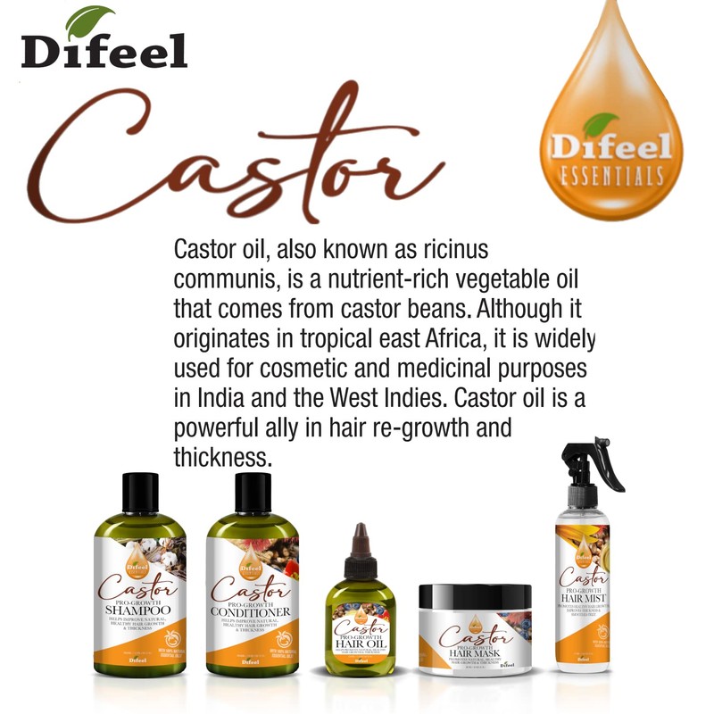 Difeel Essentials Pro-Growth Castor Conditioner 12 oz. - Conditioner with