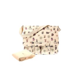 not before tea Messenger Diaper Bag Pip & Friends Buckle with Changing Mat New
