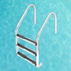Vellynoox Stainless Steel Pool Ladder Steps Replacement 3-Pack 18.37" Universal