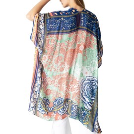 Spicy Sandia Women's Kimono Cardigans Floral Print Beach Cover Up Boho Swimsuit Bathing Suit Coverup Summer Swim Swimwear