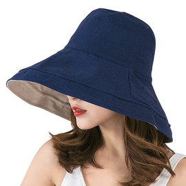 YUMISS Women's UV Protection Hat, Wide Brim Hat, UPF 50+, 360° Sun Protection, Face Slimming Effect, Removable Chin Strap, Sweat Absorbent, Breathable, Lightweight, Easy to Carry, Light Blocking, Heat Stroke Prevention, Outdoor Travel, Bicycle