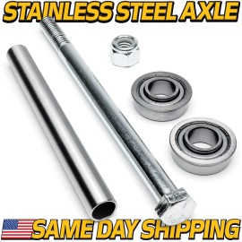 HD Switch Stainless Steel Axle Kit for BadBoy MZ MZ-Magnum MZ-Rambler w/Bolt & Bearings