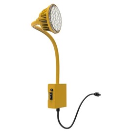LumeGen LED Gooseneck Dock Light - 20W - 3000 Lumens | 5000K Daylight, 20° Beam Angle, 120V Plug - Energy Efficient Lighting Solution for Docks and Work Areas - 34.88" L x 4.12" Diameter