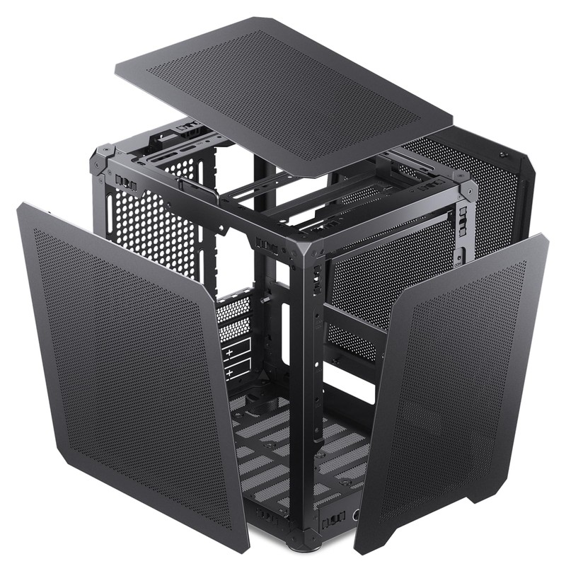 JONSBO C6-ITX Black Mini ITX Handled Mesh PC Case, Simple