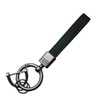 Kurohido Key Ring, Strap, Leather-Style, Double Ring Included, Leather