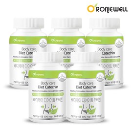 Roniwell Body Care Diet Catechin 60 tablets x 5 (total 5 months supply) / 로니웰  바디케어 다이어트 카테킨 60정 x 5개 (총 5개월분)
