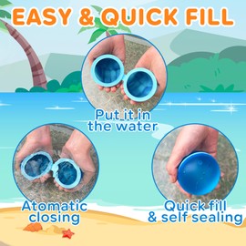 Reusable Water Balloons For Kids - Summer Pool Party Game Water Ball (24)