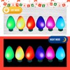 Outus 270 Pcs Christmas Car Magnets Lights Stickers Reflective Bulb