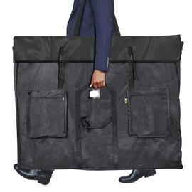 1st Place Products Premium Oversized Art Portfolio Case 38 x 50 Inches - Soft Sided - Waterproof - Great for LCD Screens, Monitors, TVs, Solar Panel, Frames, Transport - Shoulder Strap & Carry Handles