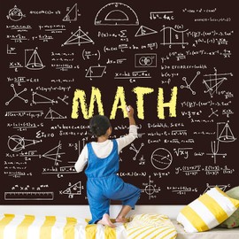 Atrippy Science Classroom Tapestry for Bedroom, Math Theme Black and White Math Theme Tapestry, Science Posters Decor Wall Hanging, Science Party Decorations College Dorm School 51x60 Inches