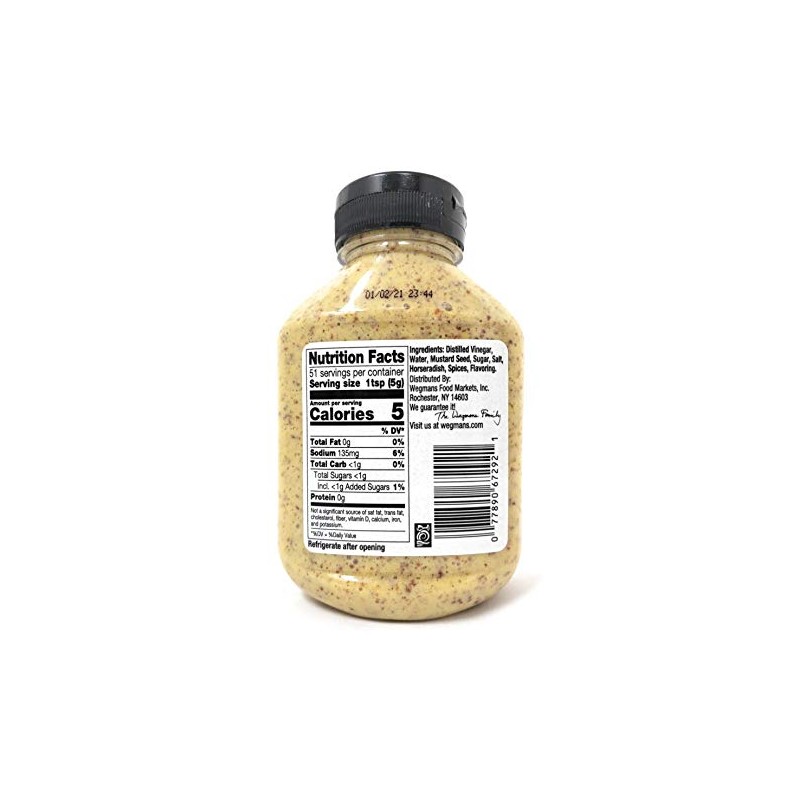 Wegmans Spicy & Zesty Horseradish Mustard (2 Pack, Total of