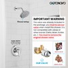 gotonovo Shower Faucet Set Bathroom Shower Head and Handle Set