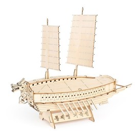 DIY Wooden Model Assembly Kit Mini Tongyeong Turtle Ship YB003 / DIY 나무 모형 조립 키트 미니 통제영 거북선 YB003