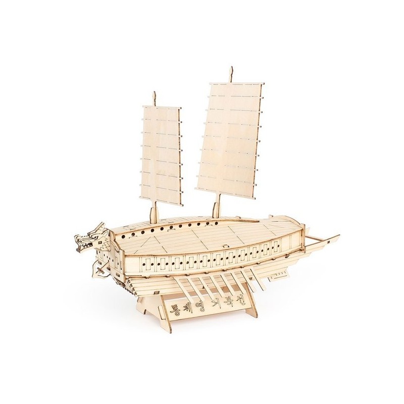 DIY Wooden Model Assembly Kit Mini Tongyeong Turtle Ship YB003