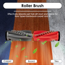 (10 Pack) Saros 10R/ Qrevo CurvX Replacement Parts Compatible with Roborock Saros 10R/ Qrevo CurvX Robot Vacuum, 2 Roller Brushes, 2 Side Brushes, 2 Dust Bags, 2 HEPA Filters, 2 Mop Pads