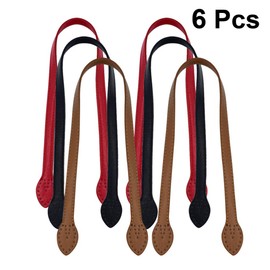 SUPVOX 6pcs Leather Purse Handles Totebag Straps Replacement Handbag Handle for DIY Handbag Purse Making Accessories