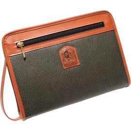 Berkut Handbag, Second Bag, Made in Japan, Clutch Bag, Strap, Formal, Large Capacity, Khaki