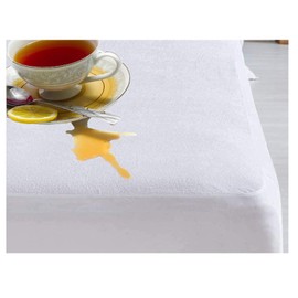 oceanevo® 100% Waterproof Mattress Protector Terry Towel Cover Hypoallergenic Bug-Proof, Non-Noisy, Anti-Allergy Breathable Fitted 30 cm Extra Deep Pockets Mattress Topper White (Single)