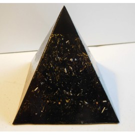 Iron Oxide Tall Large Pyramid Orgone Generator Energy Accumulator PERFECT GIFTING TOOL! Made 7.83/432/528Hz Frequency with OM Chants Many Beautiful Ingredients!
