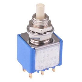 18545AD5 On-(On) Momentary Push Button Switch DPDT 1A 30VDC