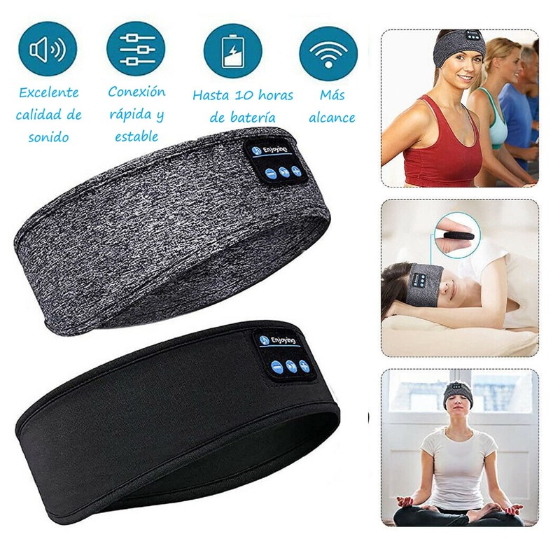 Genérico AUDIFONOS Bluetooth Tipo Banda, para EJERCITARSE, para Dormir, para