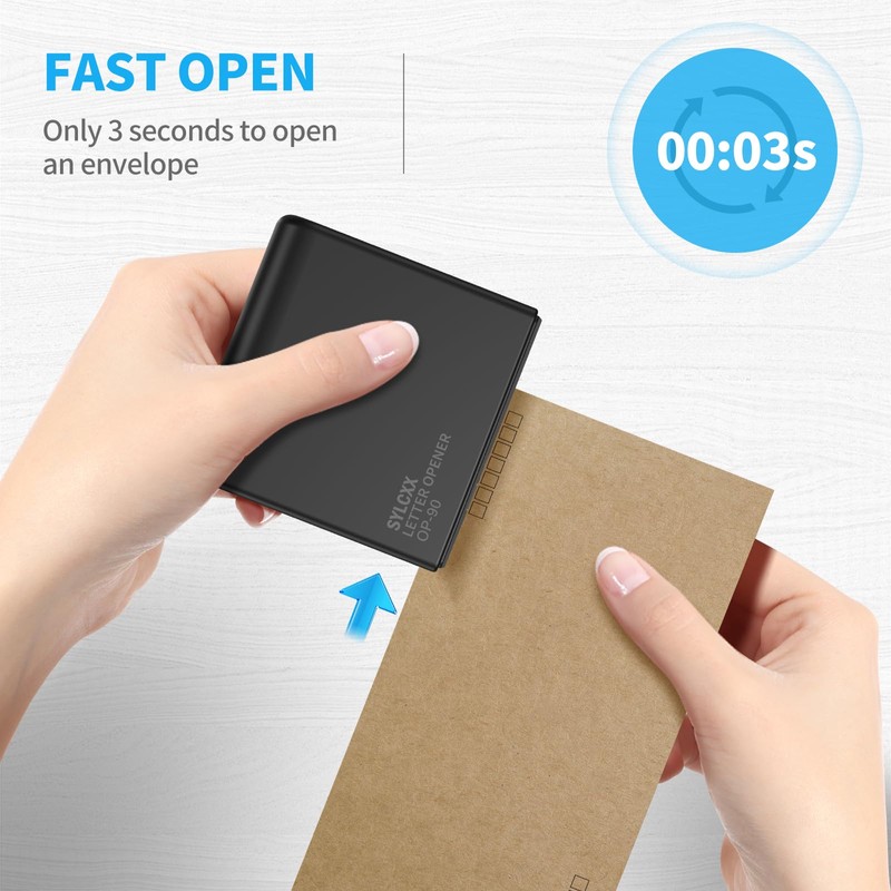 SYLCXX Battery Operated Electric Letter Opener - Letter Openers Envelope