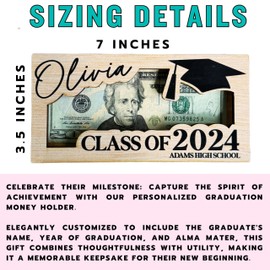 Graduation Gifts 2025 - Graduation Money Holder 2025-8th Grade Graduation - High School Graduation Gifts - Money Holder for Cash Gift - Class of 2024 Gifts