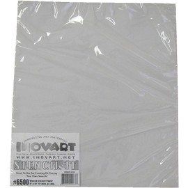 INOVART Waxed Stencil Paper, 9 by 12-Inch, 12 Sheets Per Pack