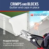 BRUNNWEST Snap Lock Punch Tool for Sheet Metal, Vinyl and
