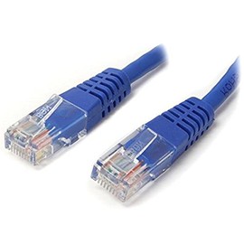 StarTech.com 35 ft Cat5e Patch Cable with Molded RJ45 Connectors - Blue - Cat5e Ethernet Patch Cable - 35ft UTP Cat 5e Patch Cord (M45PATCH35BL)