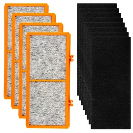 (12 Pack) AER1 Filter 4 HEPA Filters + 8 Carbon Booster Filters Compatible with Holmes AER1 Type Total Air Filter HAPE30AS-Smoke Grabber Filter, True HEPA Filter, Replacement Filter Accessories