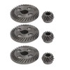 sourcing map Spiral Bevel Gears Set of 3 Bevel Gears